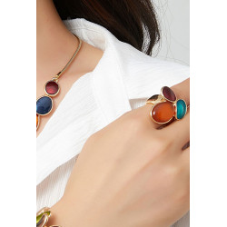 Aliette - Bague élastique Rouge