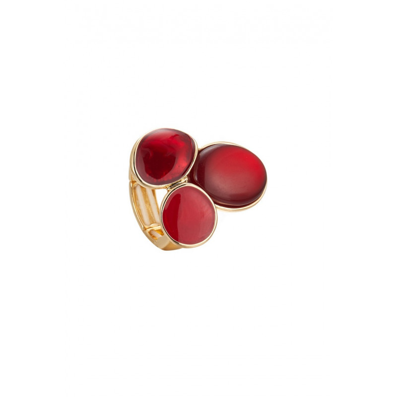 Aliette - Bague élastique Rouge