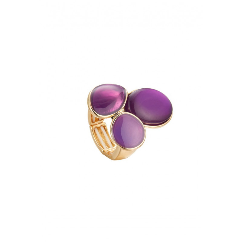 Aliette - Bague élastique Violette