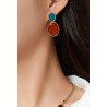 Aliette - Boucle d'oreille tige Orange