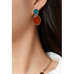 Aliette - Boucle d'oreille tige Violette