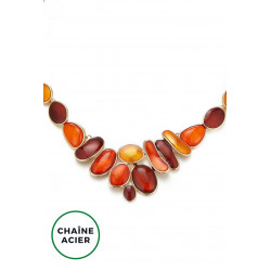 Aliette - Collier Orange
