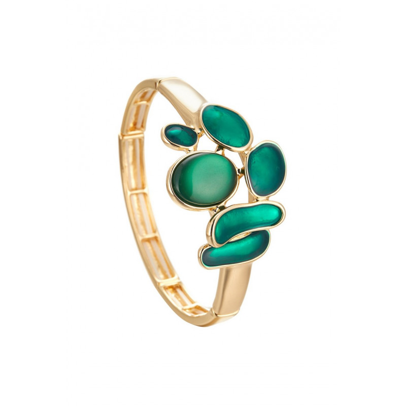 Aliette - Bracelet élastique Vert