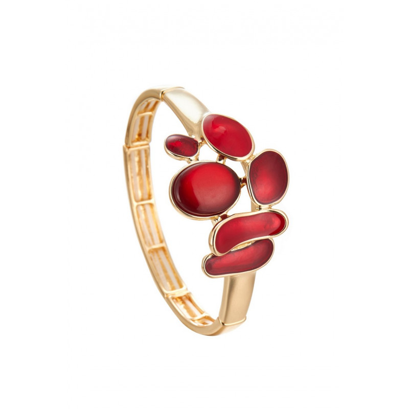 Aliette - Bracelet élastique Rouge