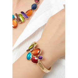 Aliette - Bracelet élastique Violet