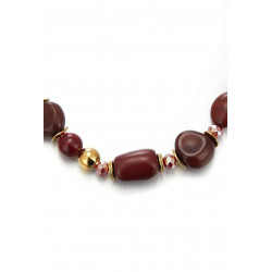 Awanis - Collier Bordeaux
