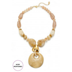 Afafa - Collier Beige