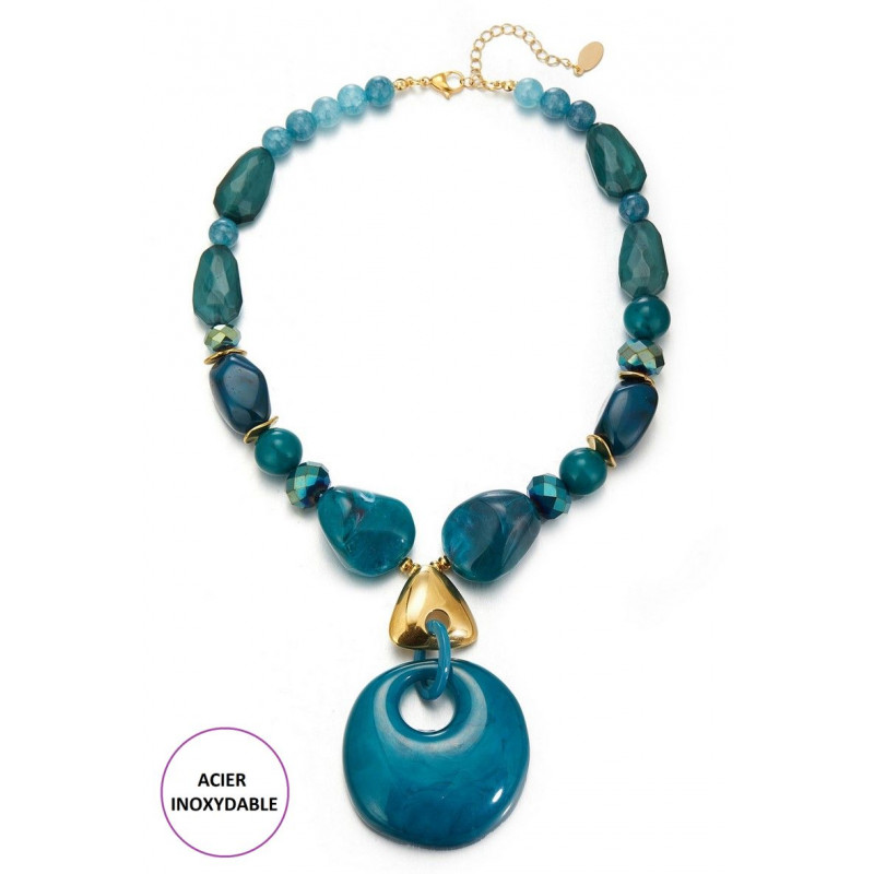 Afafa - Collier Bleu