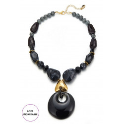 Afafa - Collier Noir