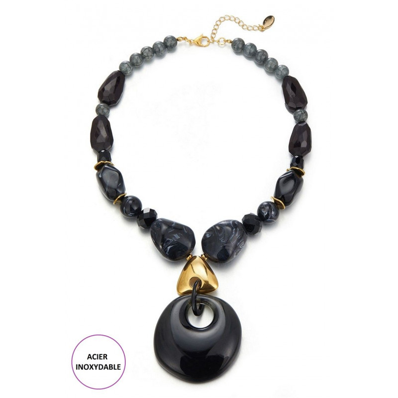 Afafa - Collier Noir