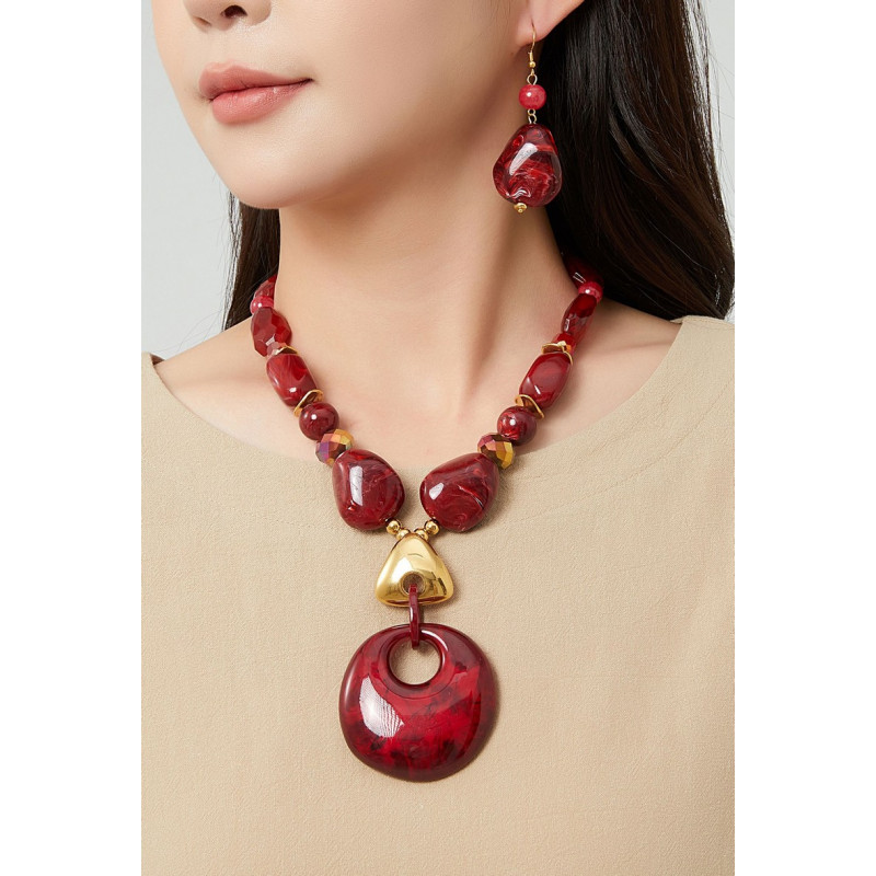 Afafa - Collier Rouge