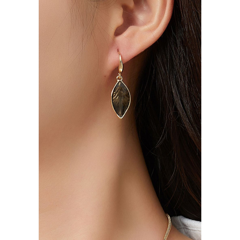 Assila - Boucle d'oreille crochet Noire