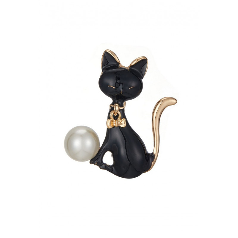 Qariba - Broche épingle Noire