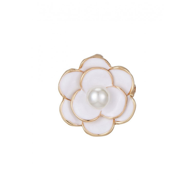 Qassima - Broche épingle Blanche