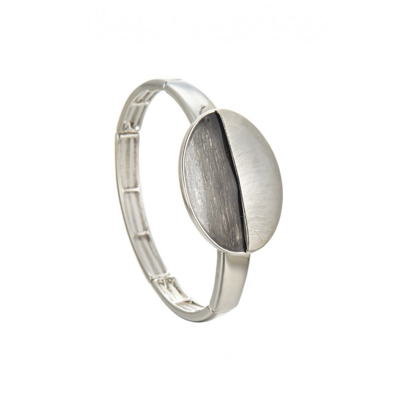 Hafsa - Bracelet élastique Argenté