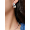 Hava - Boucle d'oreille tige Argentée