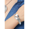 Hava - Bracelet élastique Argenté