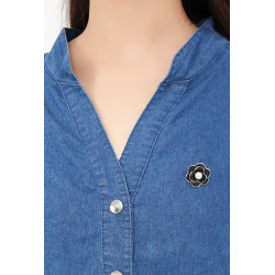 Qassima - Broche épingle Noire