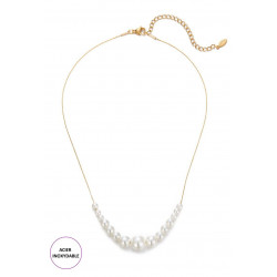 Taria - Collier Doré Blanc