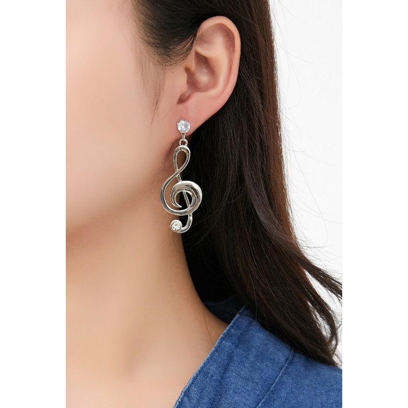 Wub - Boucle d'oreille tige Argentée