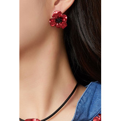 Laney - Boucle d'oreille tige Rouge