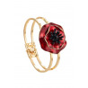 Leocadie - Bracelet rigide Rouge