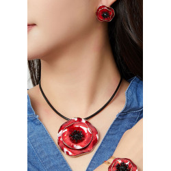 Leocadie - Collier Rouge