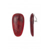 Achira - Boucle d'oreille clip Rouge