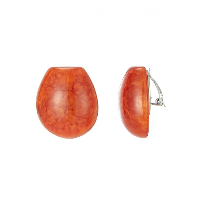 Assel - Boucle d'oreille clip Orange