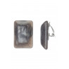 Azmina - Boucle d'oreille clip Grise