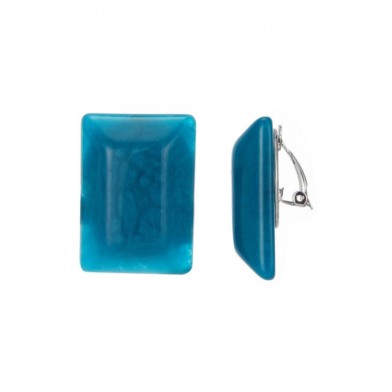Azmina - Boucle d'oreille clip Indigo