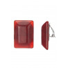 Azmina - Boucle d'oreille clip Rouge