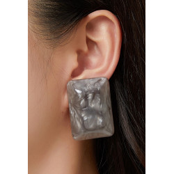 Azmina - Boucle d'oreille clip Violette