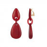 Euphemia - Boucle d'oreille clip Rouge
