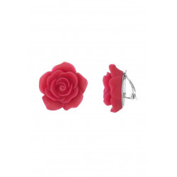 Noelie - Boucle d'oreille clip Fuchsia
