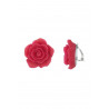 Noelie - Boucle d'oreille clip Fuchsia