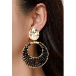 Hazema - Boucle d'oreille clip Blanche