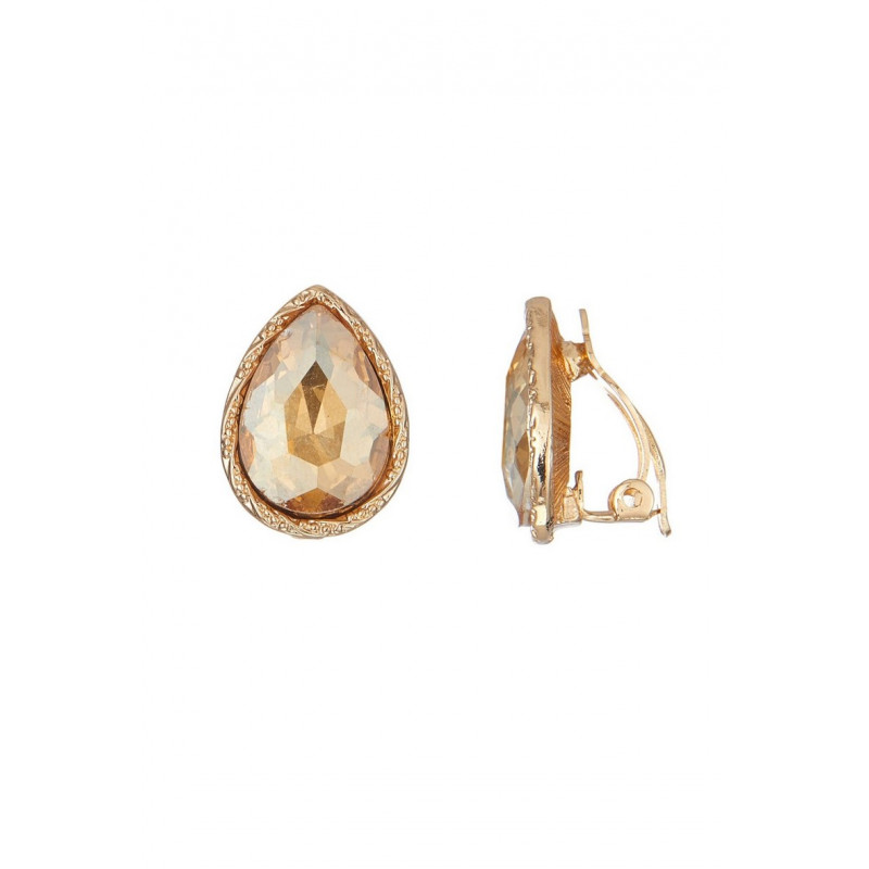 Wilburh - Boucle d'oreille clip Champagne