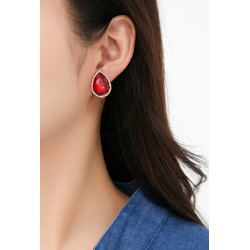 Wilburh - Boucle d'oreille clip Rouge