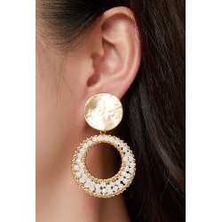 Hibatallah - Boucle d'oreille clip Noire