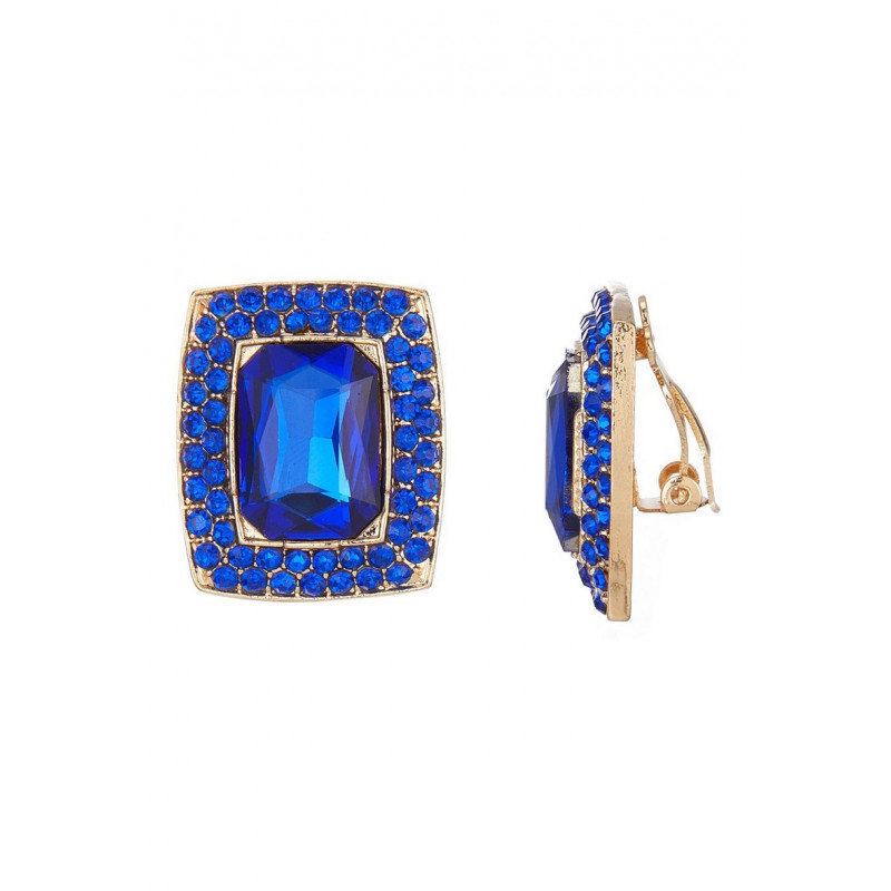 Withaq - Boucle d'oreille clip Bleue