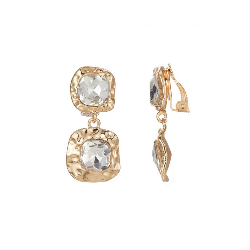 Waheeda - Boucle d'oreille clip Blanche