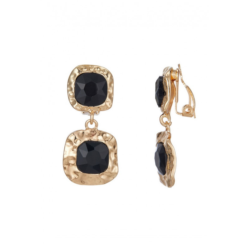 Waheeda - Boucle d'oreille clip Noire