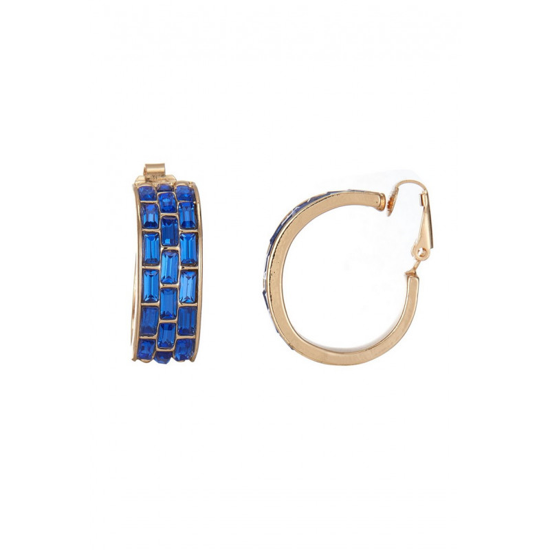 Wigburg - Boucle d'oreille clip Bleue