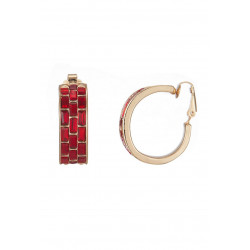 Wigburg - Boucle d'oreille clip Rouge