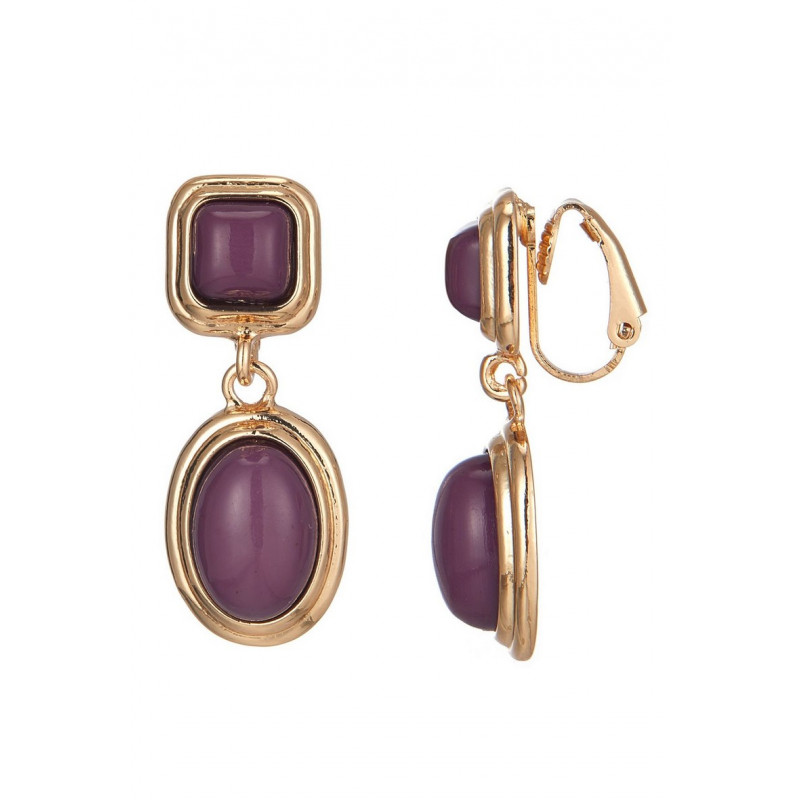 Winnie - Boucle d'oreille clip Violet