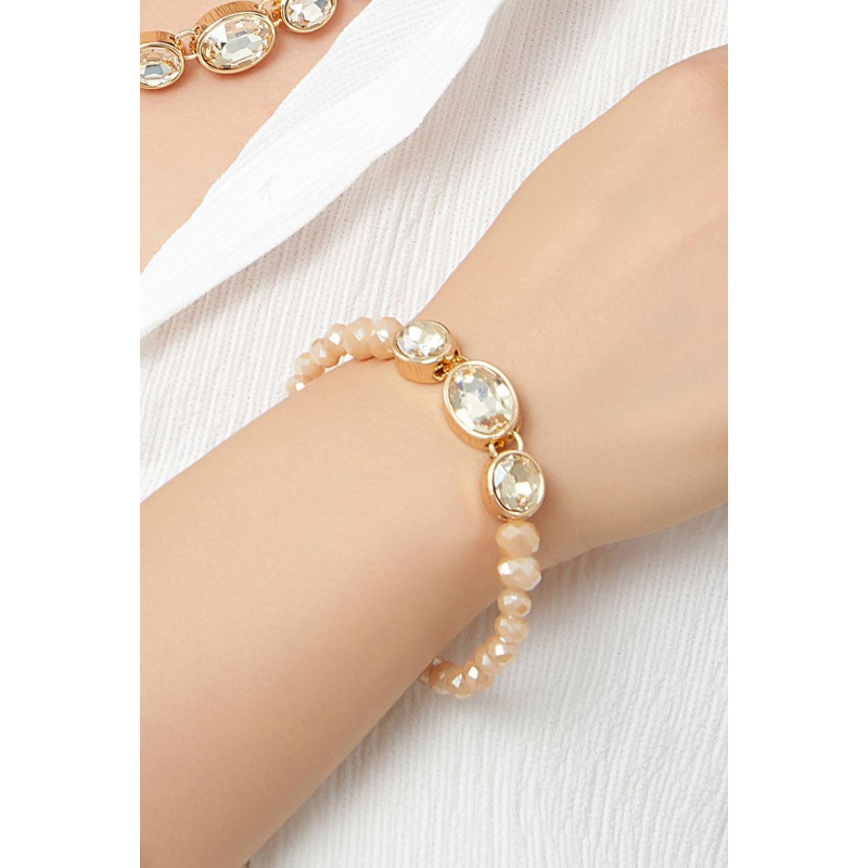 Azra - Bracelet élastique Blanc