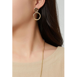 Hayley - Boucle d'oreille tige Argentée