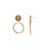 Hayley - Boucle d'oreille tige Dorée