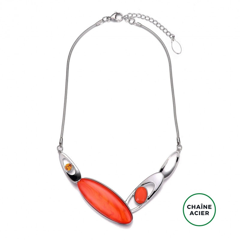 Agathe - Collier orange